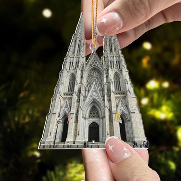 Custom Photo Ornament, Church Photo Ornament, Jesus, God Lover Gifts, Personalized Christmas Gifts for Pastor, Priest, Vicar  | Church 2